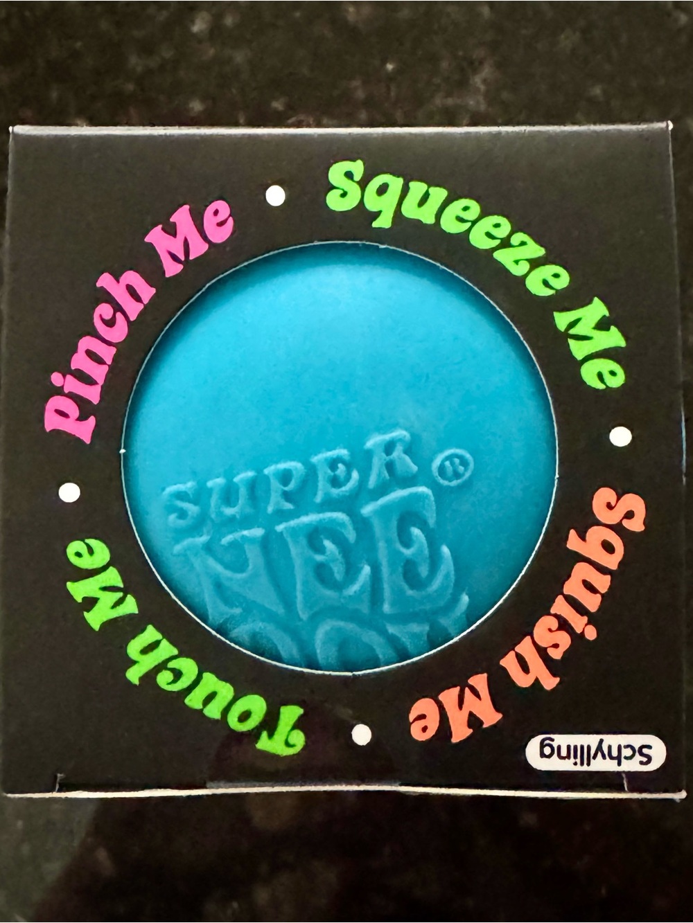 Super Nee Doh Groovy Glob Stress Ball Squishy- Blue Jumbo Sized